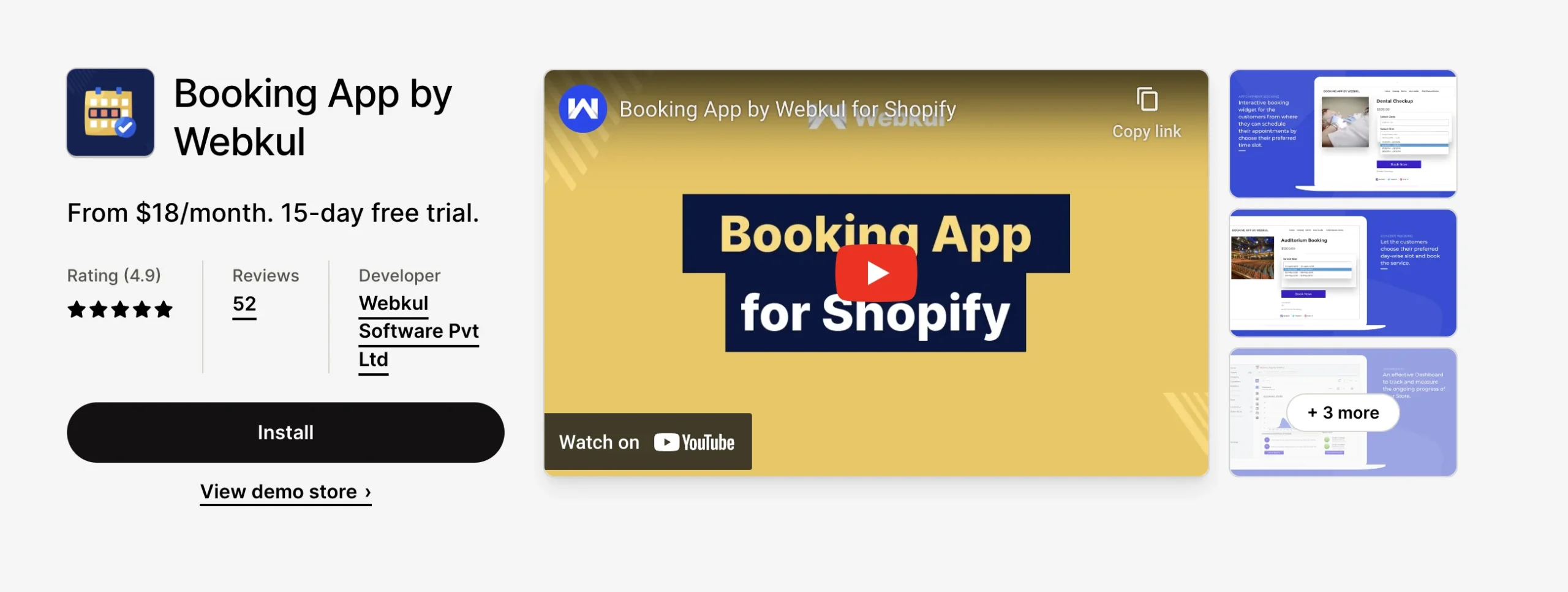 Booking App by Webkul