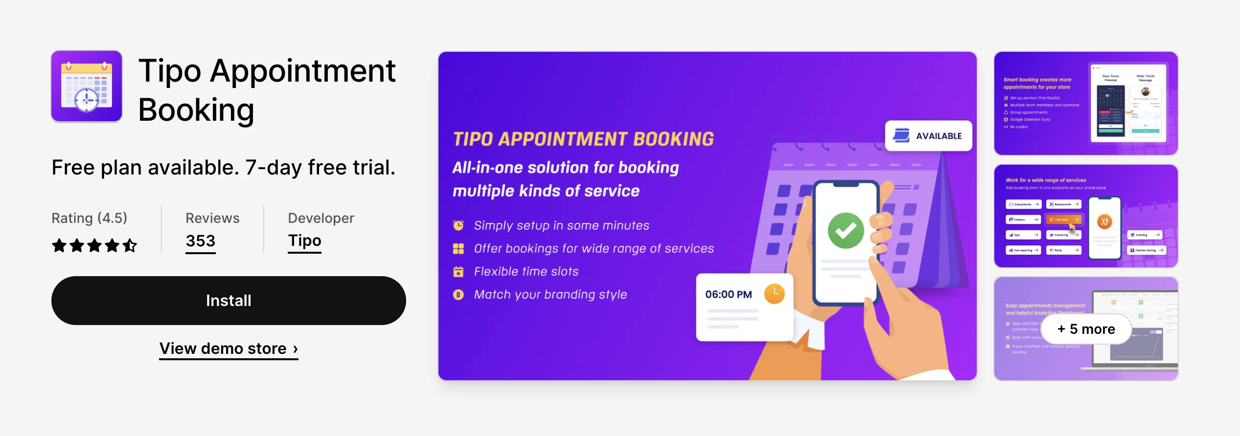 Tipo Appointment Booking