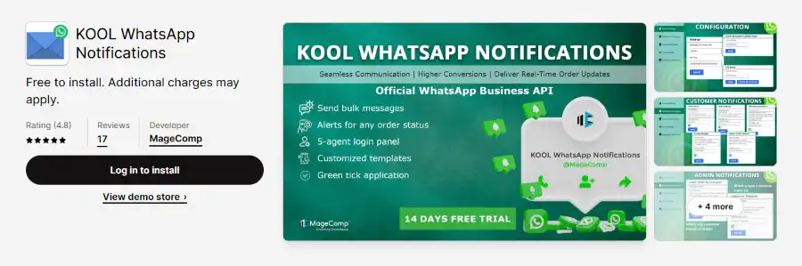 KOOL WhatsApp Notifications