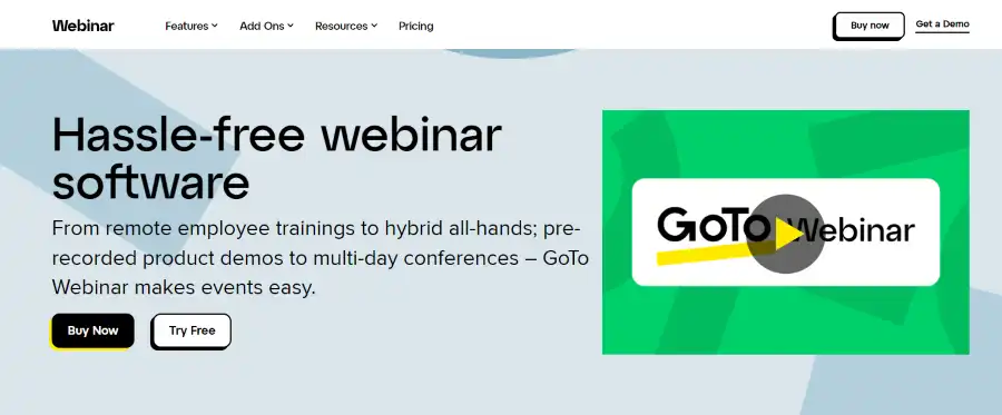 GoToWebinar - Video Marketing Software