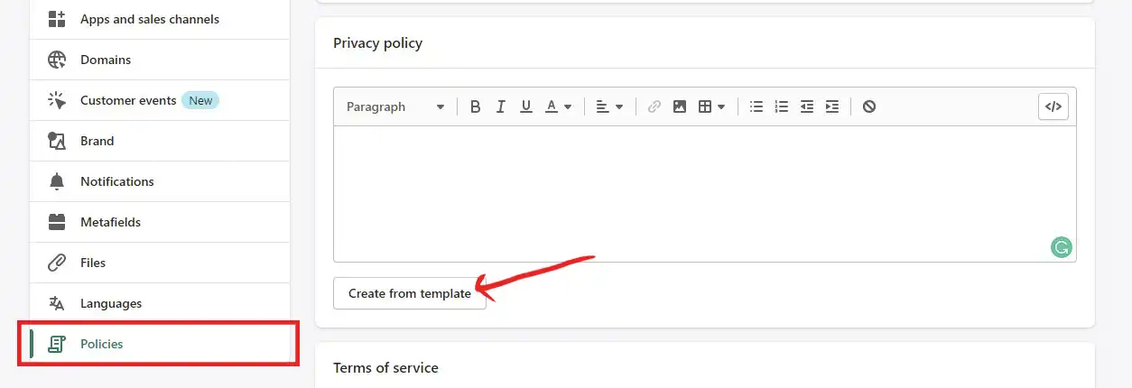 Do Shopify stores need a privacy policy? 1 Set up Shopify privacy Policy