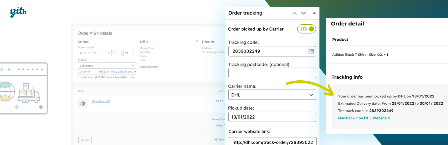 YITH WooCommerce Order & shipment Tracking 