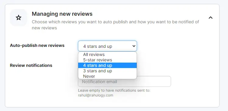 Auto-publish Loox reviews