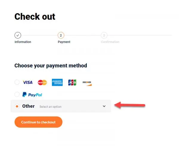 Multiple Payment methods